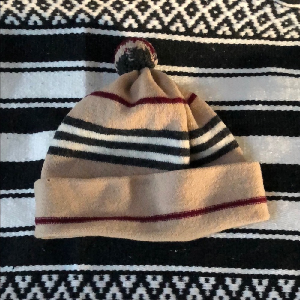 BURBERRY AUTHENTIC Classic Check Beanie Knit Hat